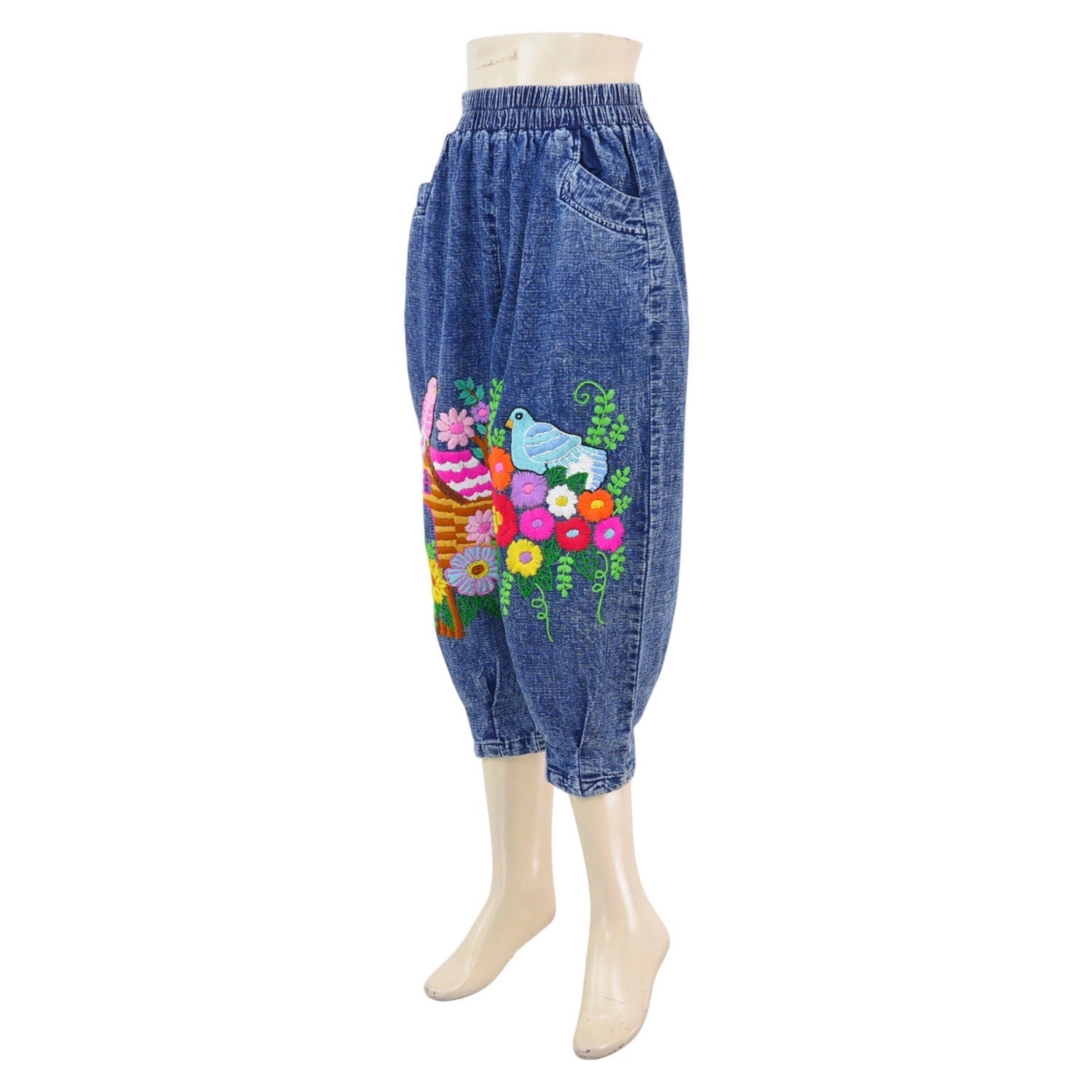 Hmong Floral Balloon Pants - SIAM TEXTILE