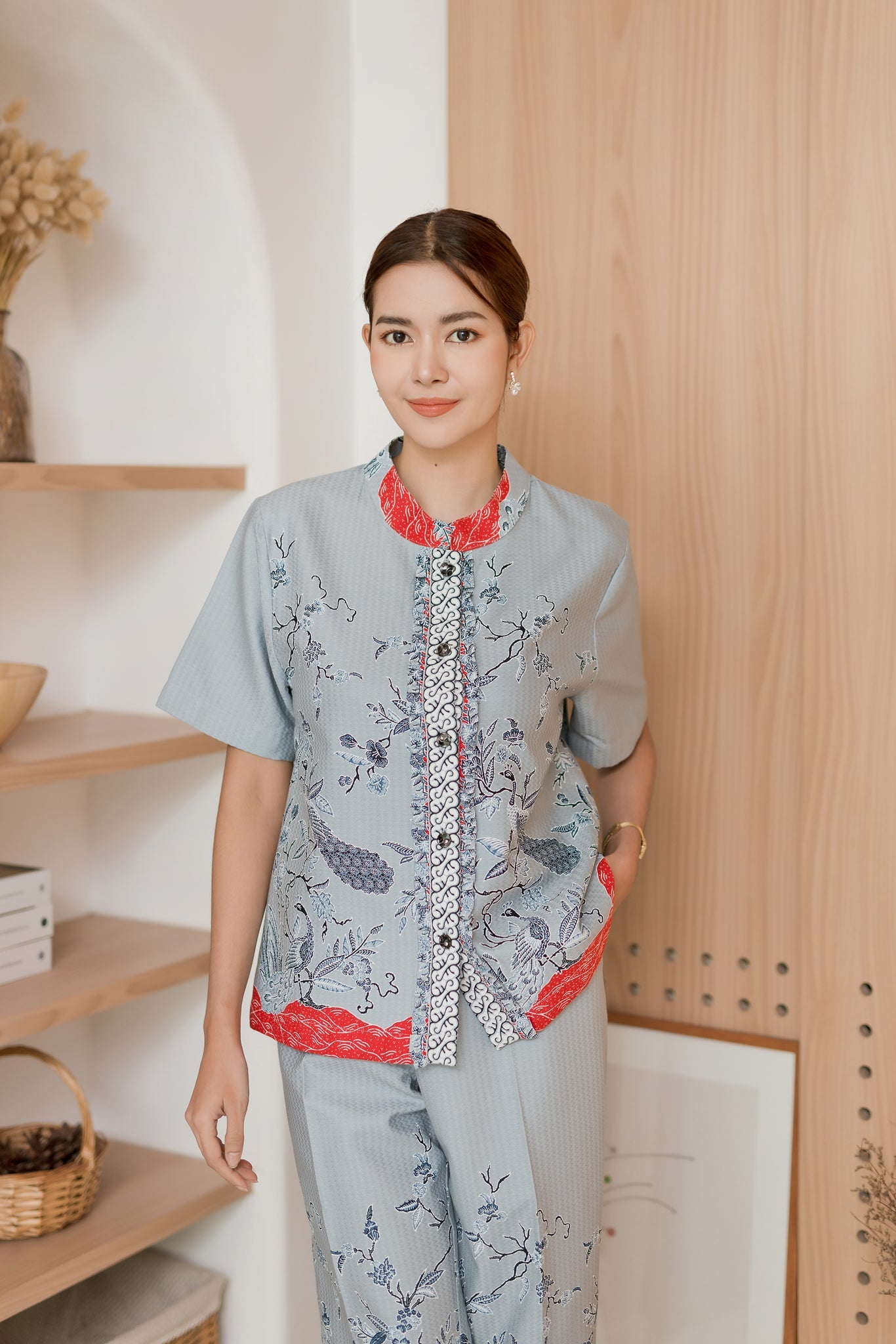 Holiday Batik Blouse - SOUTH FABRIC