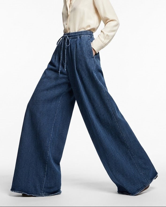 Indigo Stone Flare Pants - SIAM TEXTILE