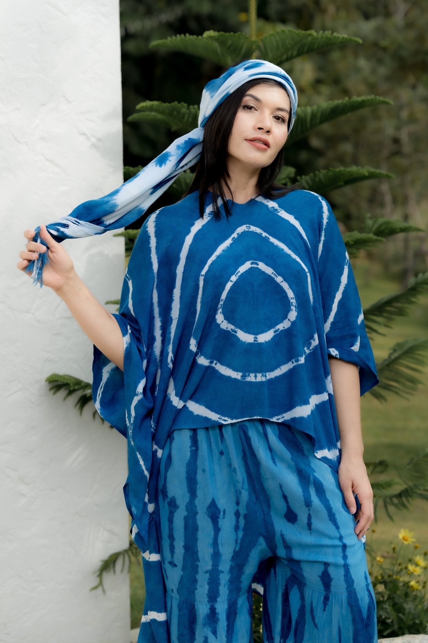 Indigo Tie Dye Blouse - SIAM TEXTILE