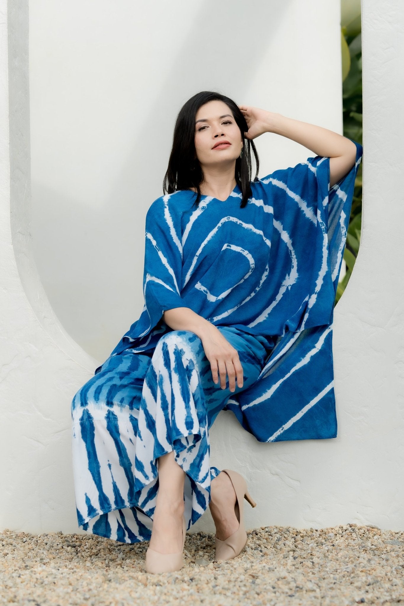 Indigo Tie Dye Blouse - SIAM TEXTILE