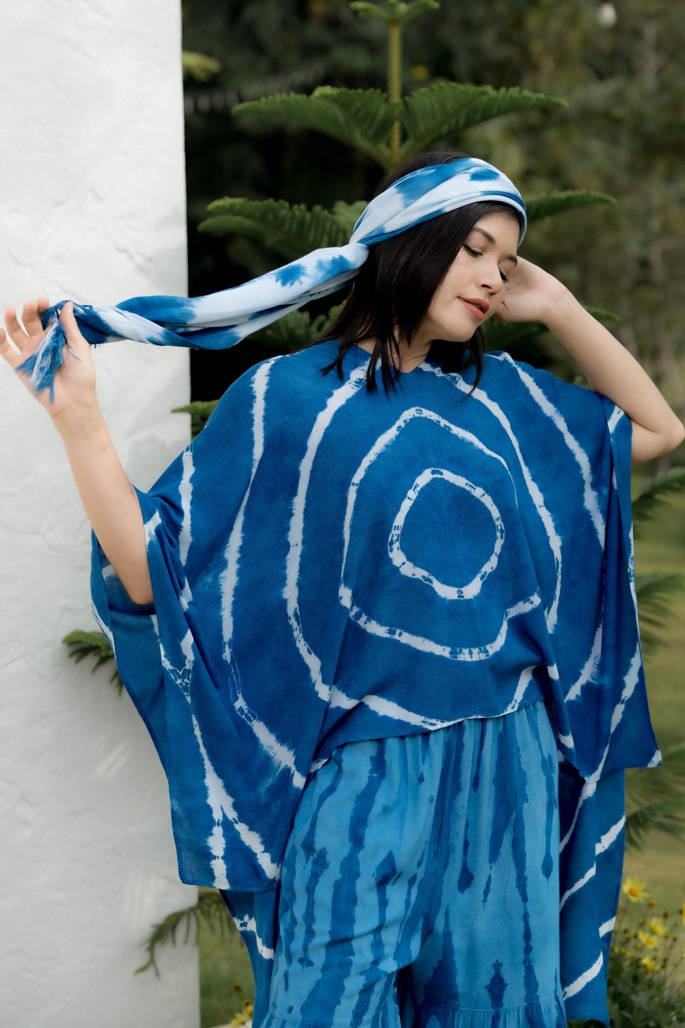 Indigo Tie Dye Blouse - SIAM TEXTILE