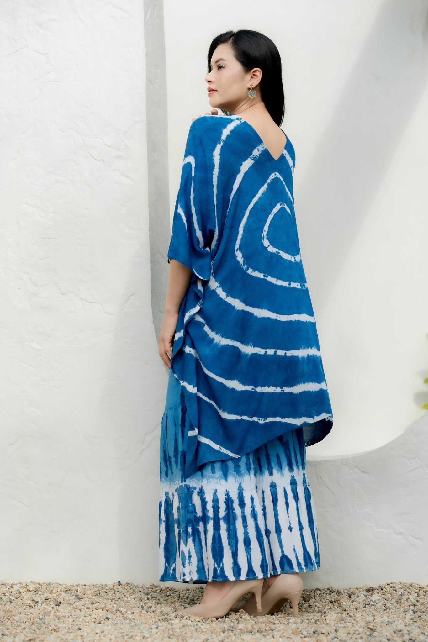 Indigo Tie Dye Blouse - SIAM TEXTILE