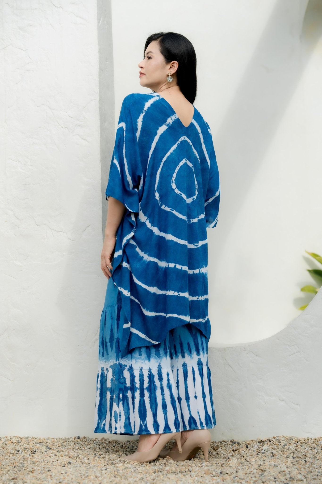 Indigo Tie Dye Blouse - SIAM TEXTILE