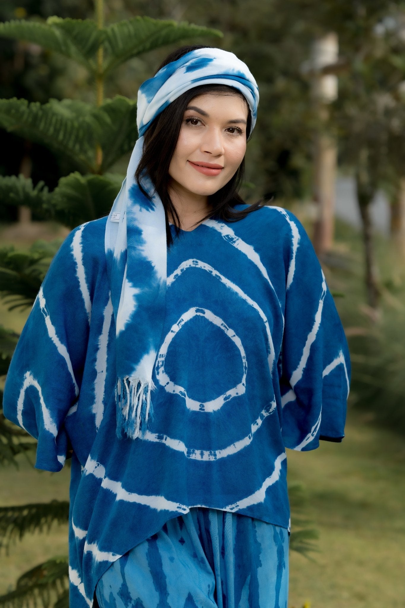 Indigo Tie Dye Blouse - SIAM TEXTILE