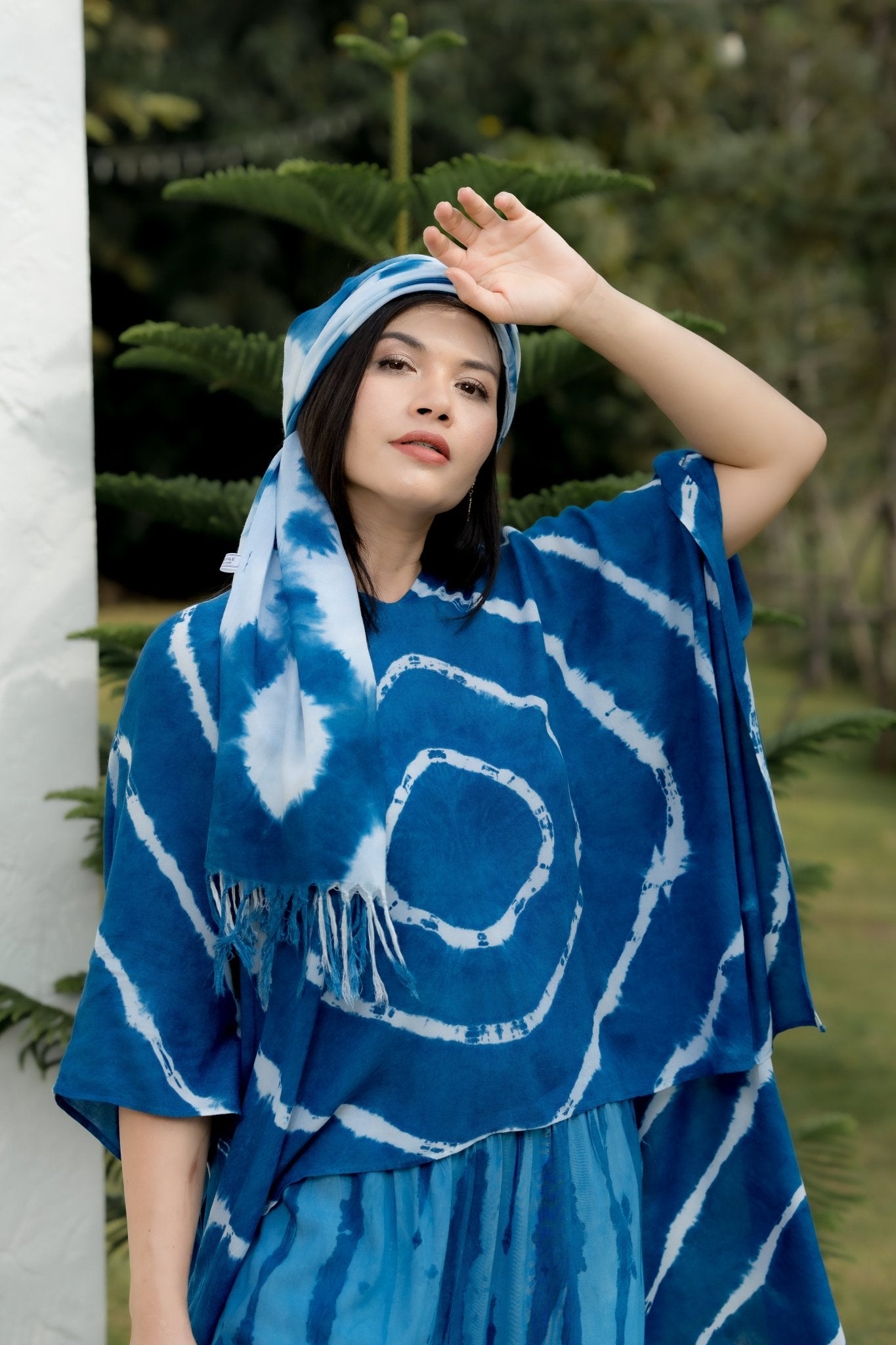 Indigo Tie Dye Blouse - SIAM TEXTILE