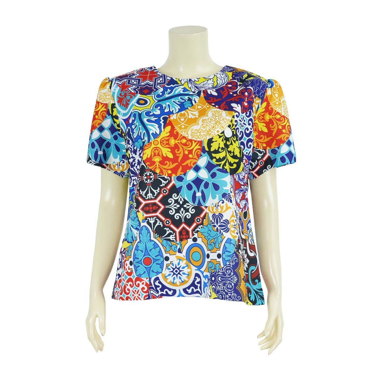 Japanese Tiles Blouse - THE MUSEUM