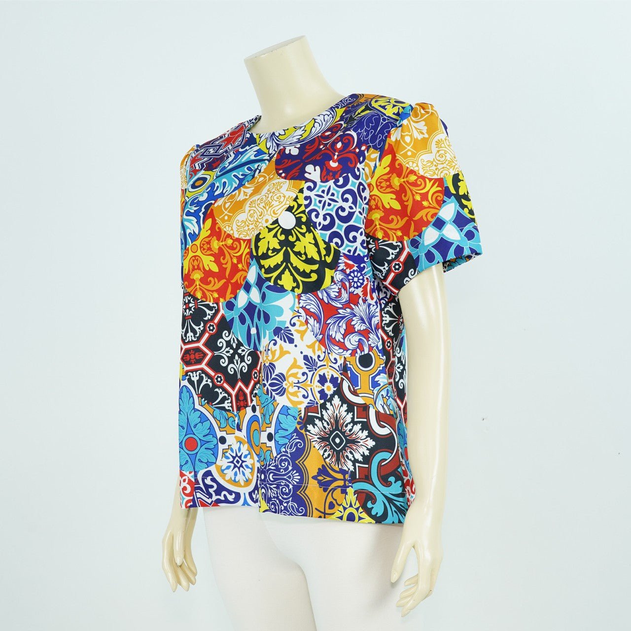 Japanese Tiles Blouse - THE MUSEUM