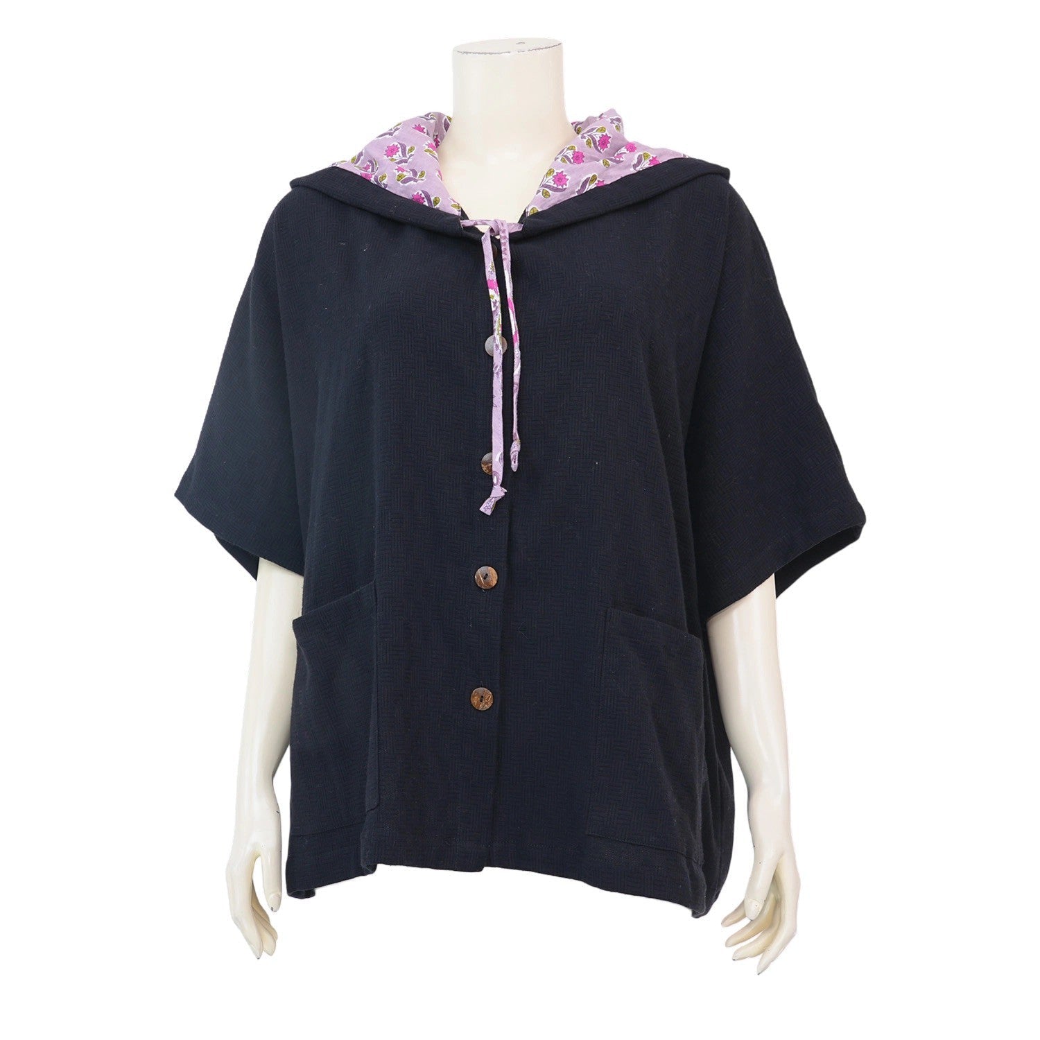 Komorebi Hoodie Blouse - SIAM TEXTILE