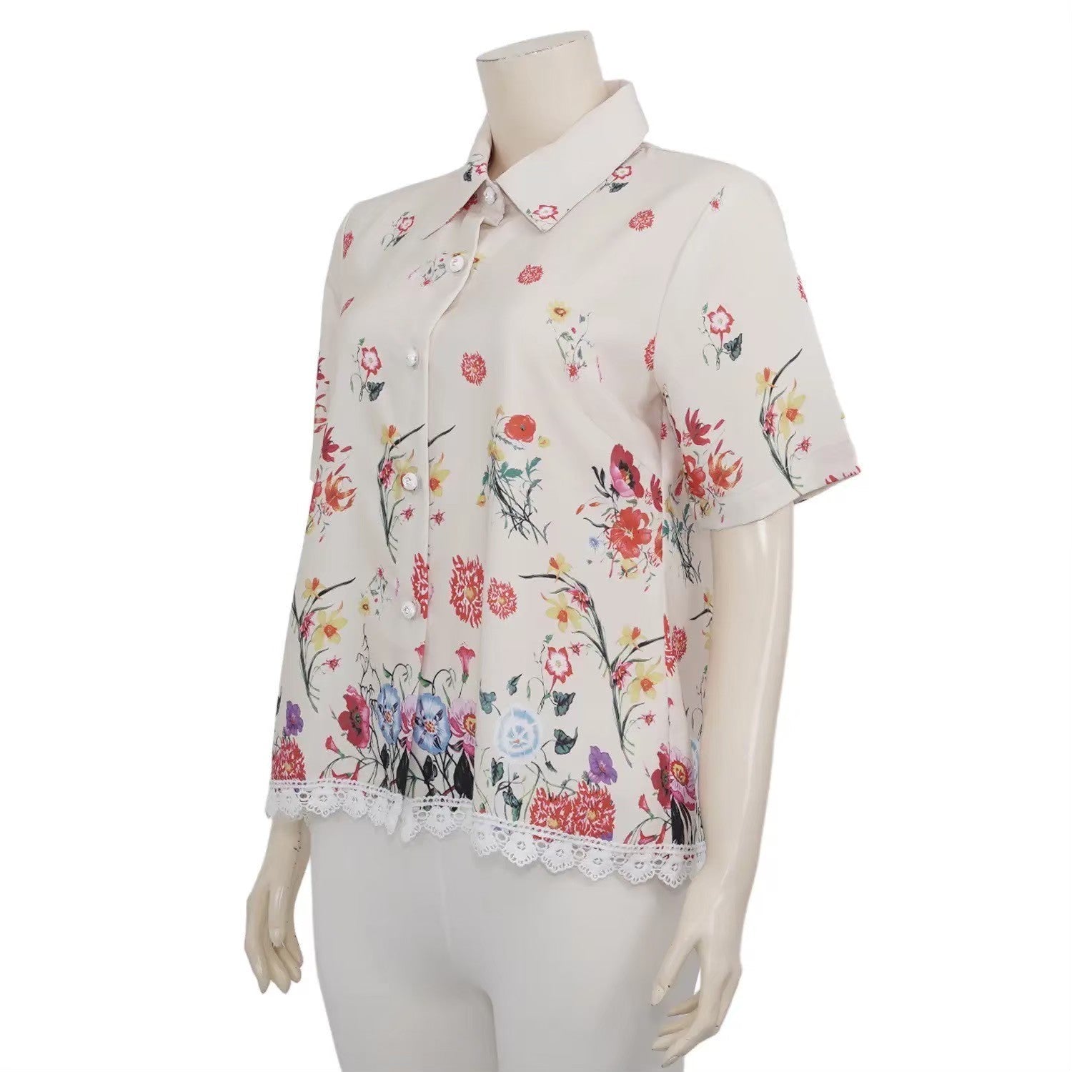 Lace Edge Shirt - THE MUSEUM