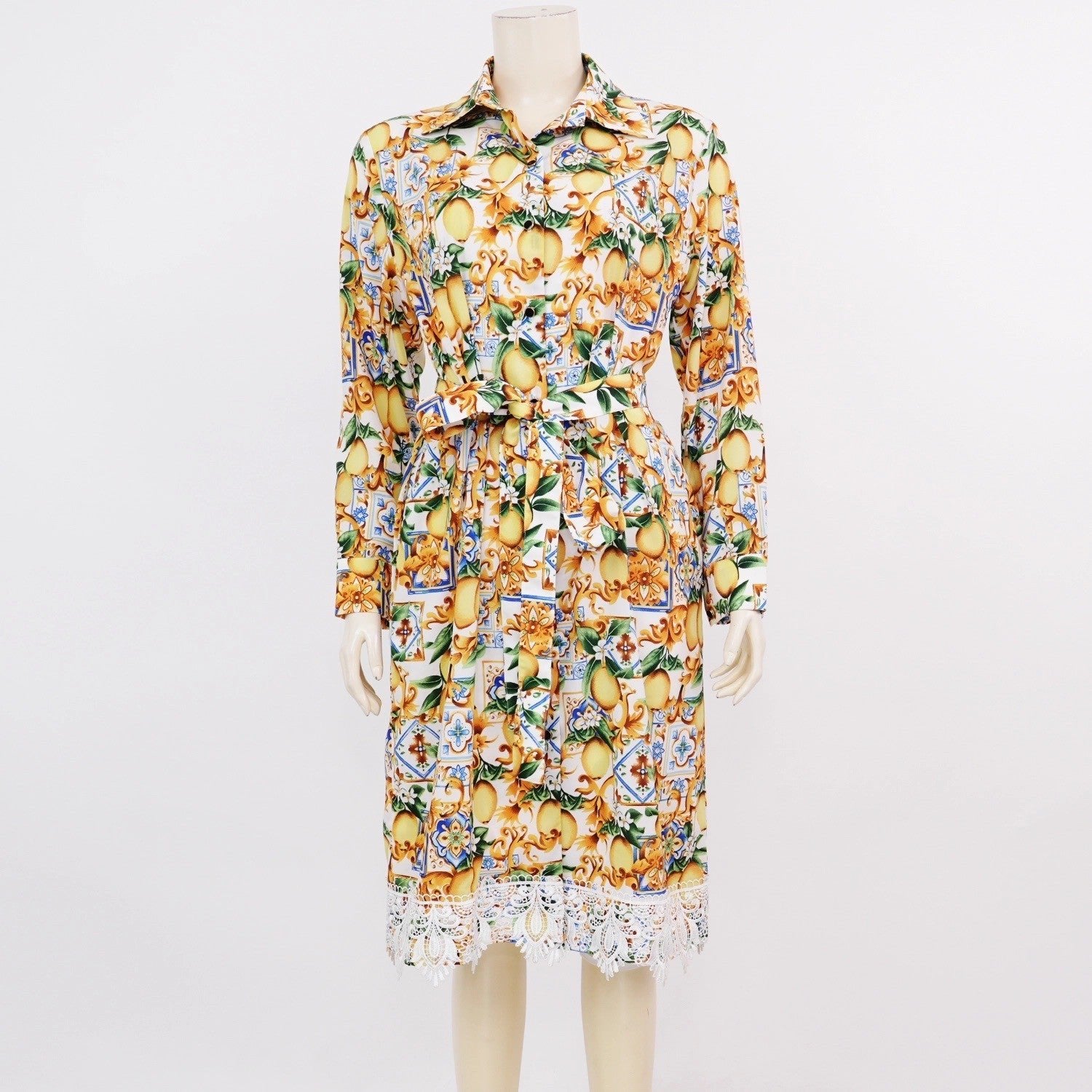 Lace Lemon Dress - THE MUSEUM