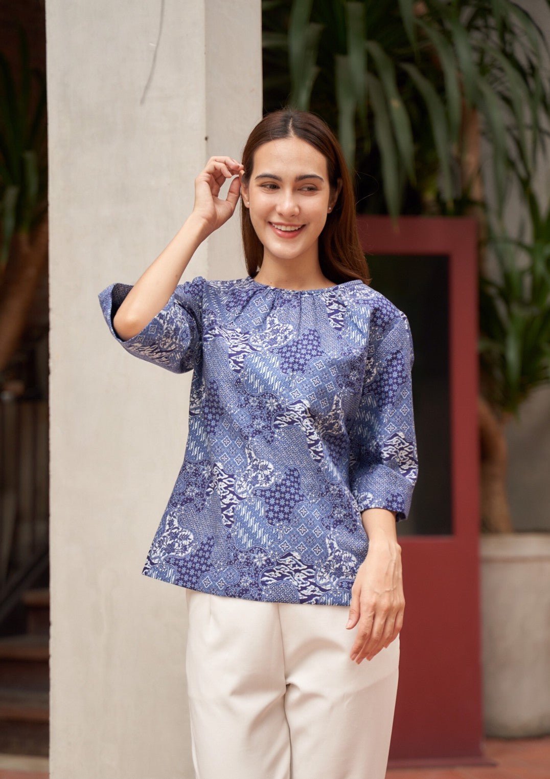 Malaysian Batik Blouse - SOUTH FABRIC