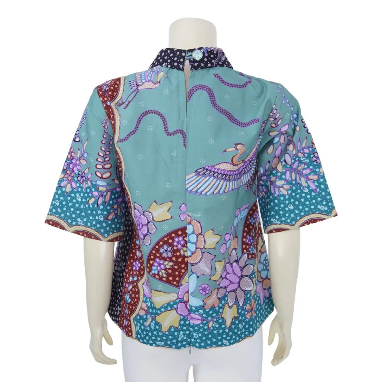 Mandarin Batik Blouse - SOUTH FABRIC
