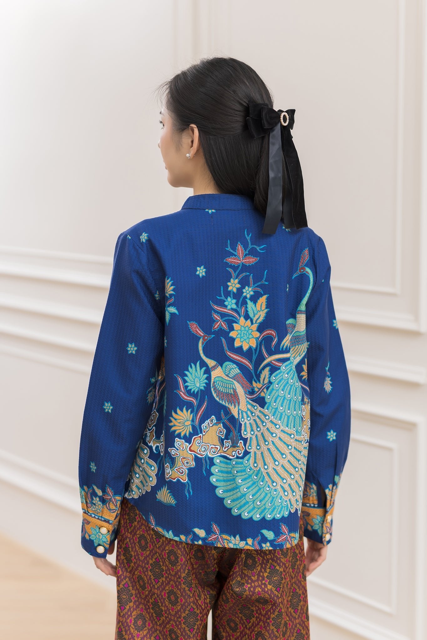Mid Paradise Peacock Blouse - SOUTH FABRIC