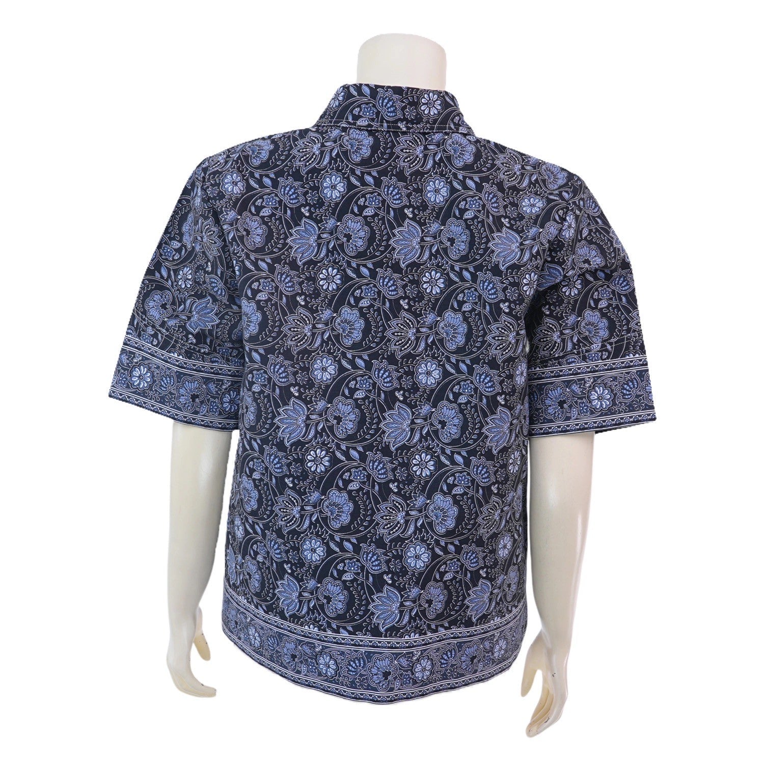 Midnight Paisley Zip Top - SOUTH FABRIC