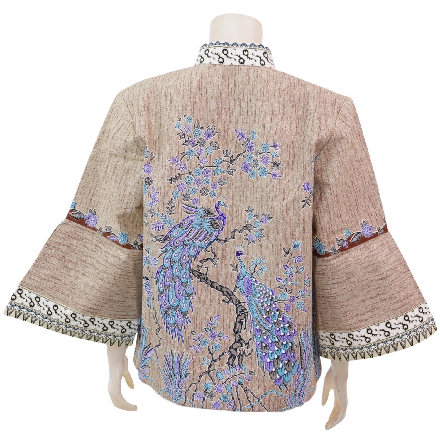 Night Bloom Peacock Blouse - SOUTH FABRIC