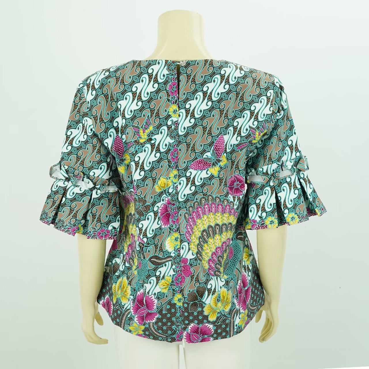 Oblique Pattern Batik Blouse - SOUTH FABRIC