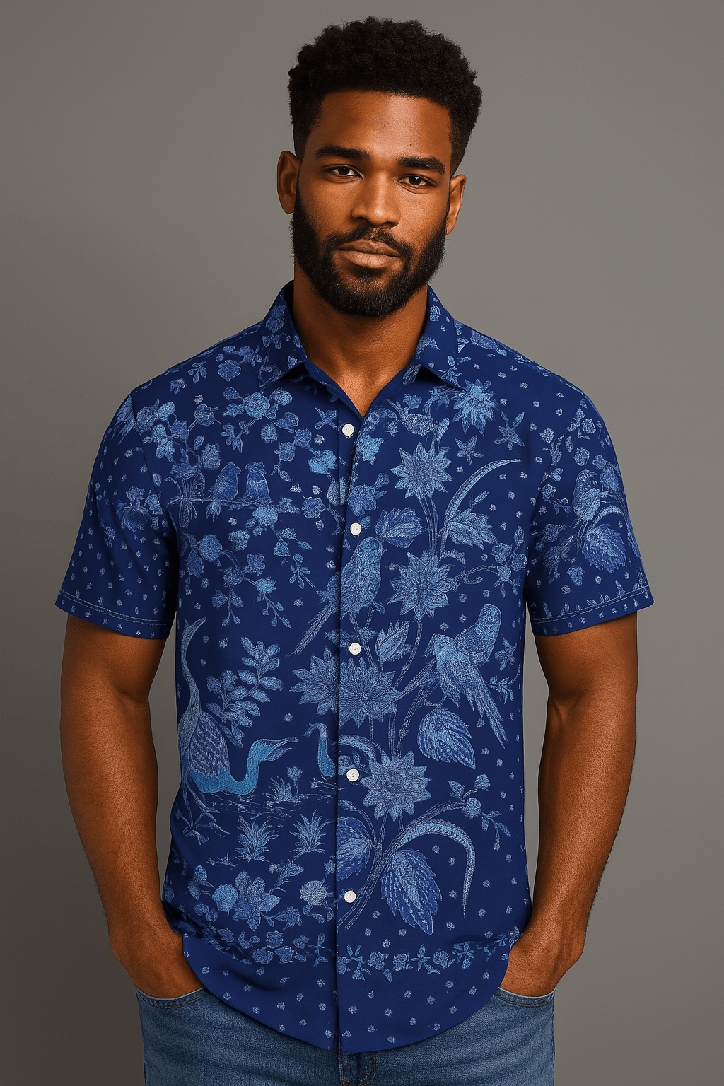 Oriental Blue Shirt - BALC
