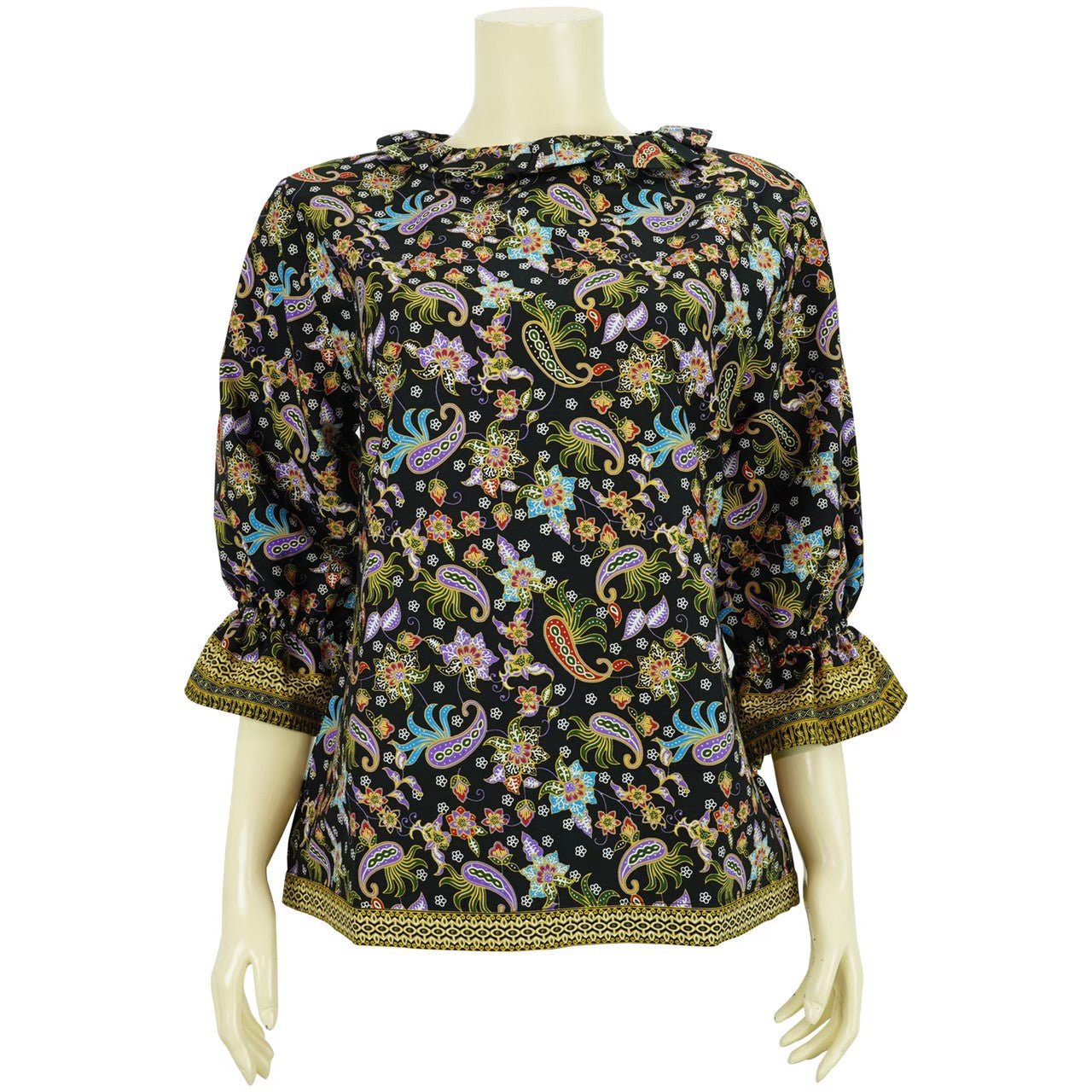 Paisley Indonesian Batik Blouse - SOUTH FABRIC