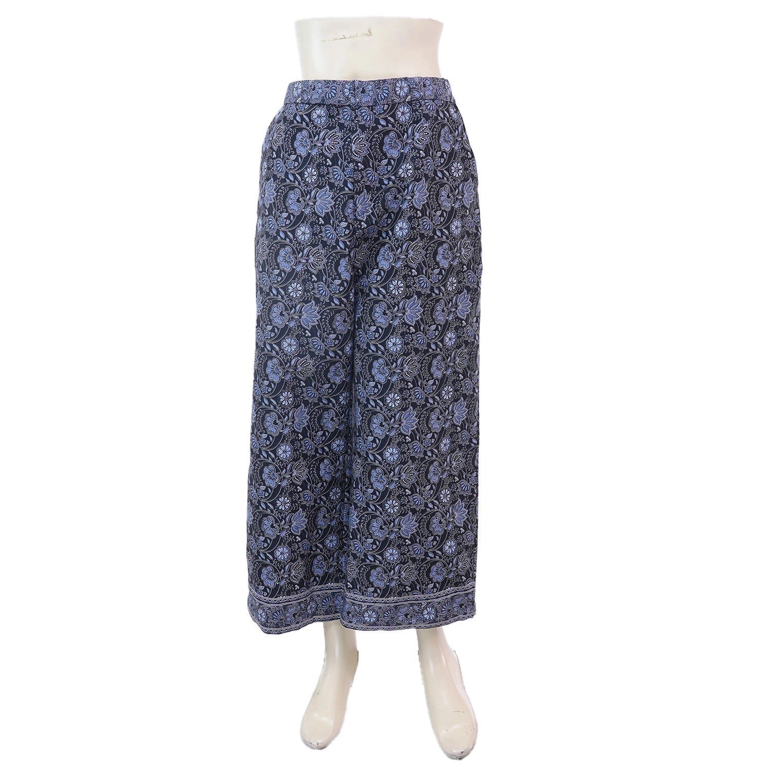 Paisley Wide - Leg Trousers - SOUTH FABRIC