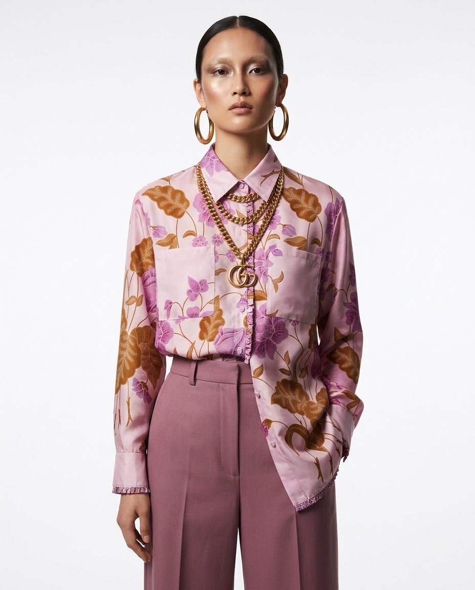 Pastel Peony Batik Shirts - SOUTH FABRIC