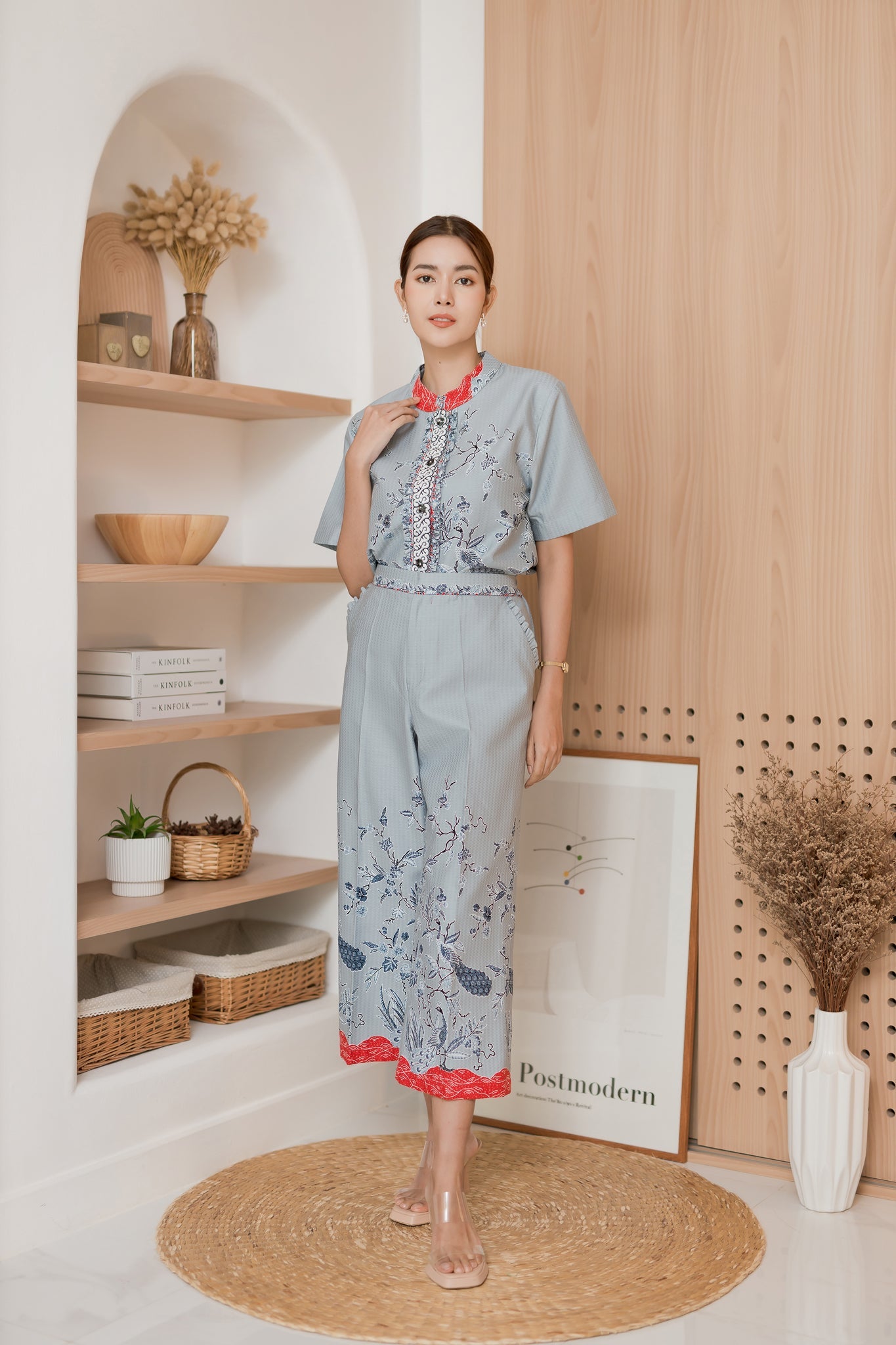 Peacock Gray Pants - KAMONMANEE