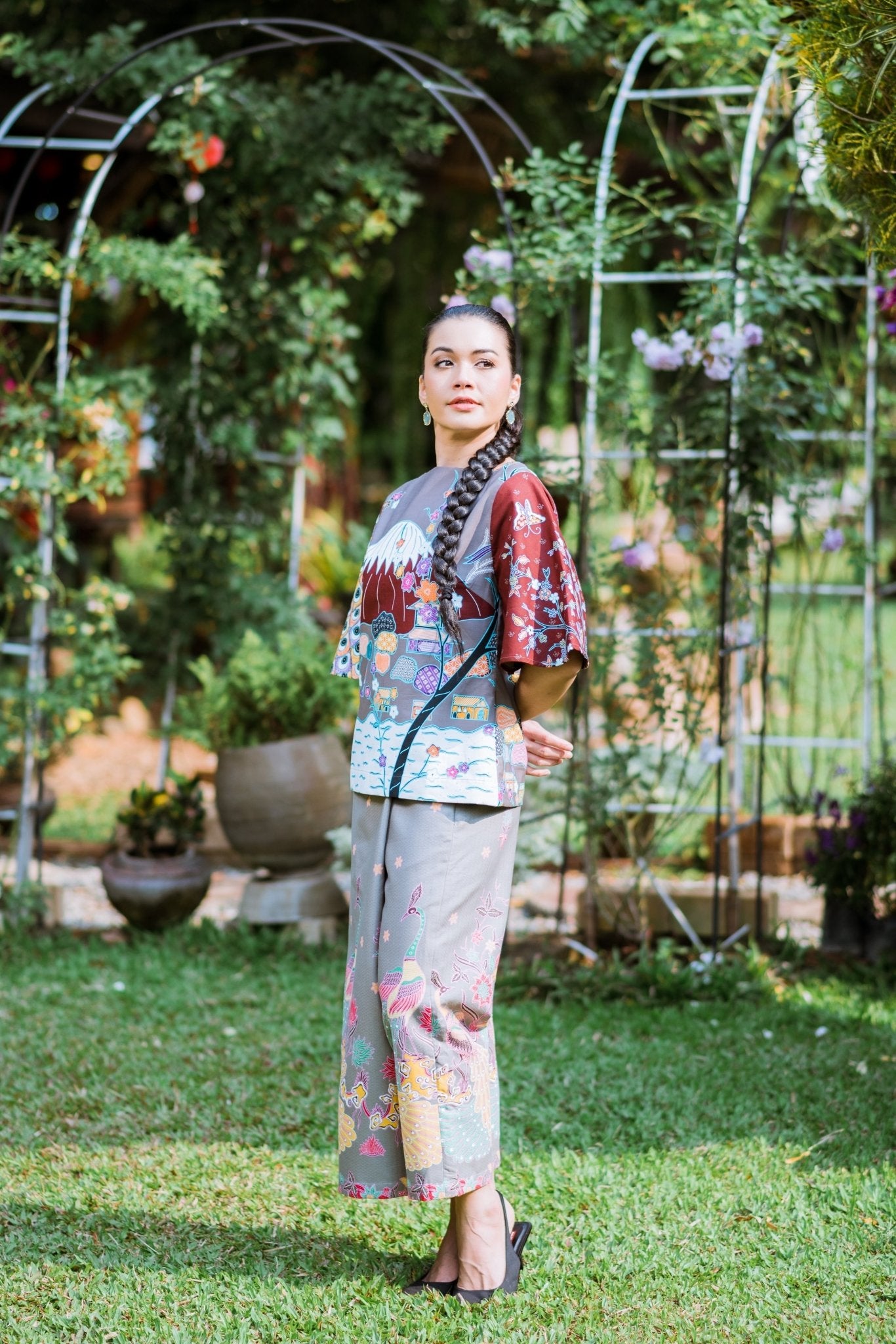 Peacock Skirt Pants - SOUTH FABRIC