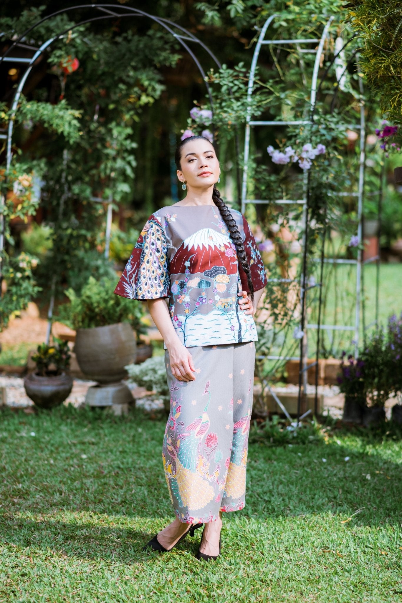 Peacock Skirt Pants - SOUTH FABRIC