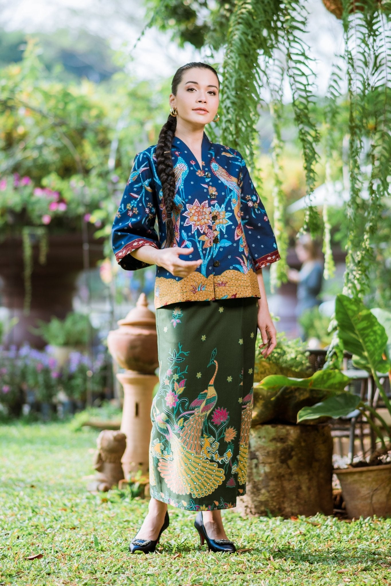 Peacock Skirt Pants - SOUTH FABRIC
