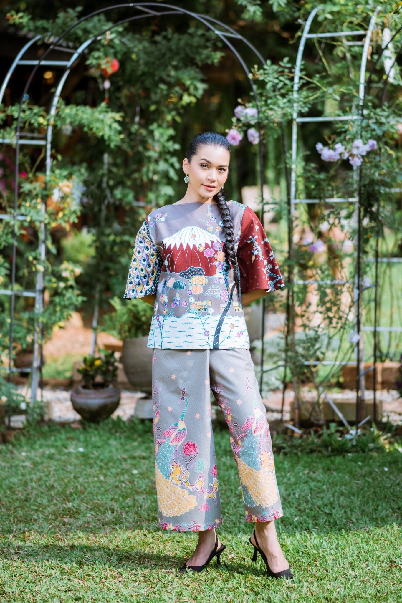 Peacock Skirt Pants - SOUTH FABRIC