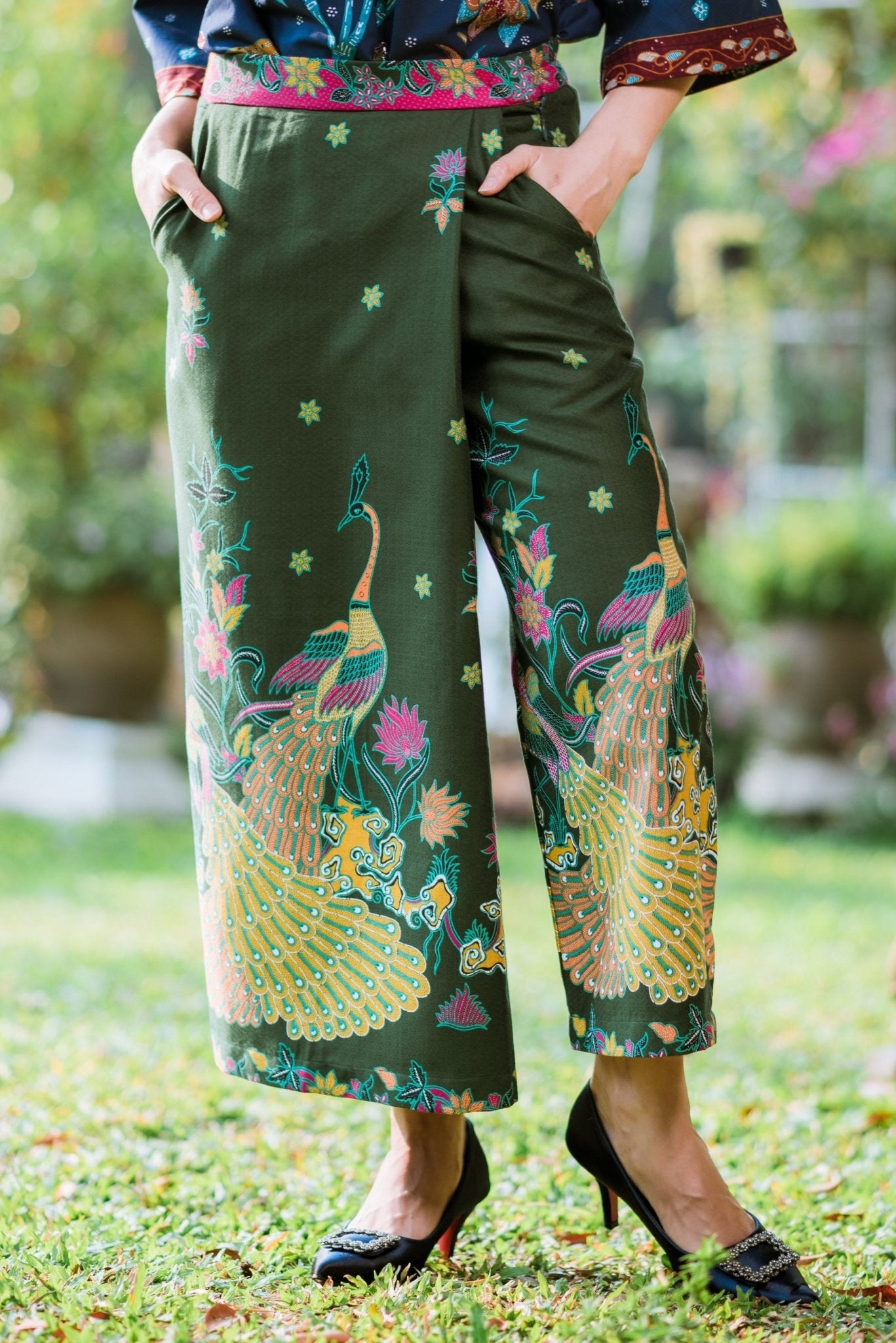 Peacock Skirt Pants - SOUTH FABRIC