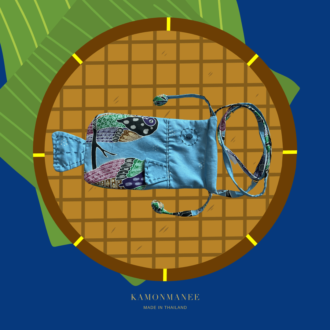 Pla Shon Drawstring Neck Bag - KAMONMANEE