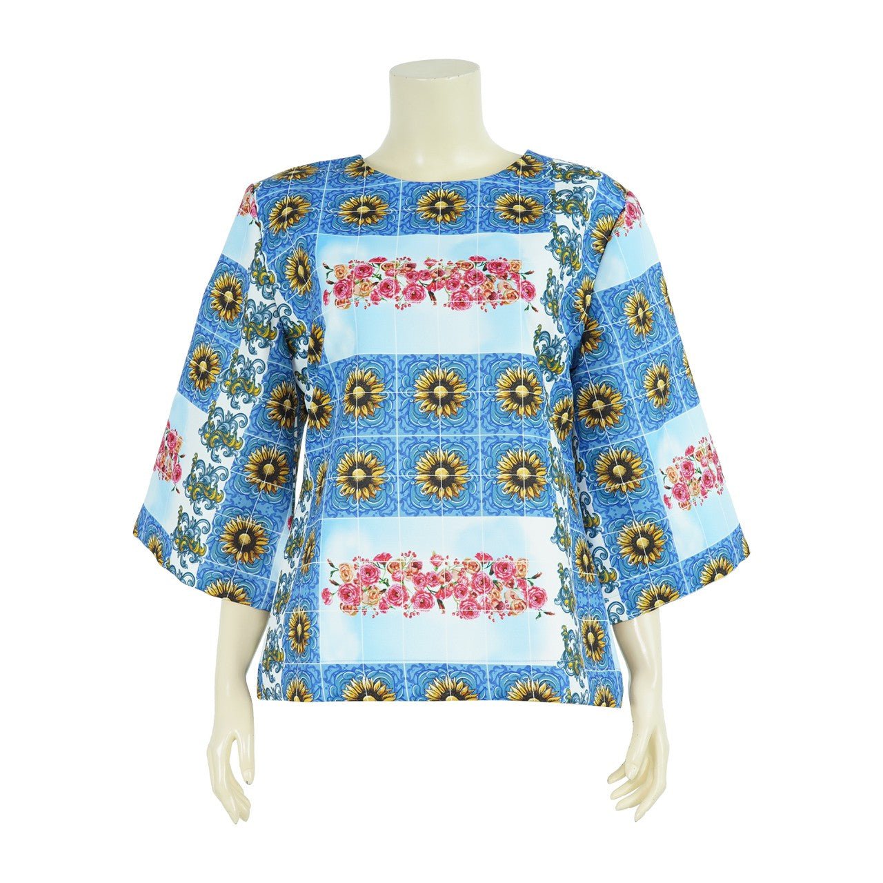 Portugal Tile Blouse - THE MUSEUM