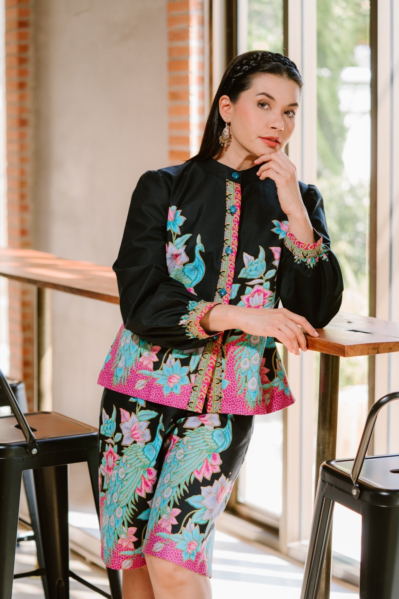 Powerful Peacock Blouse - SOUTH FABRIC
