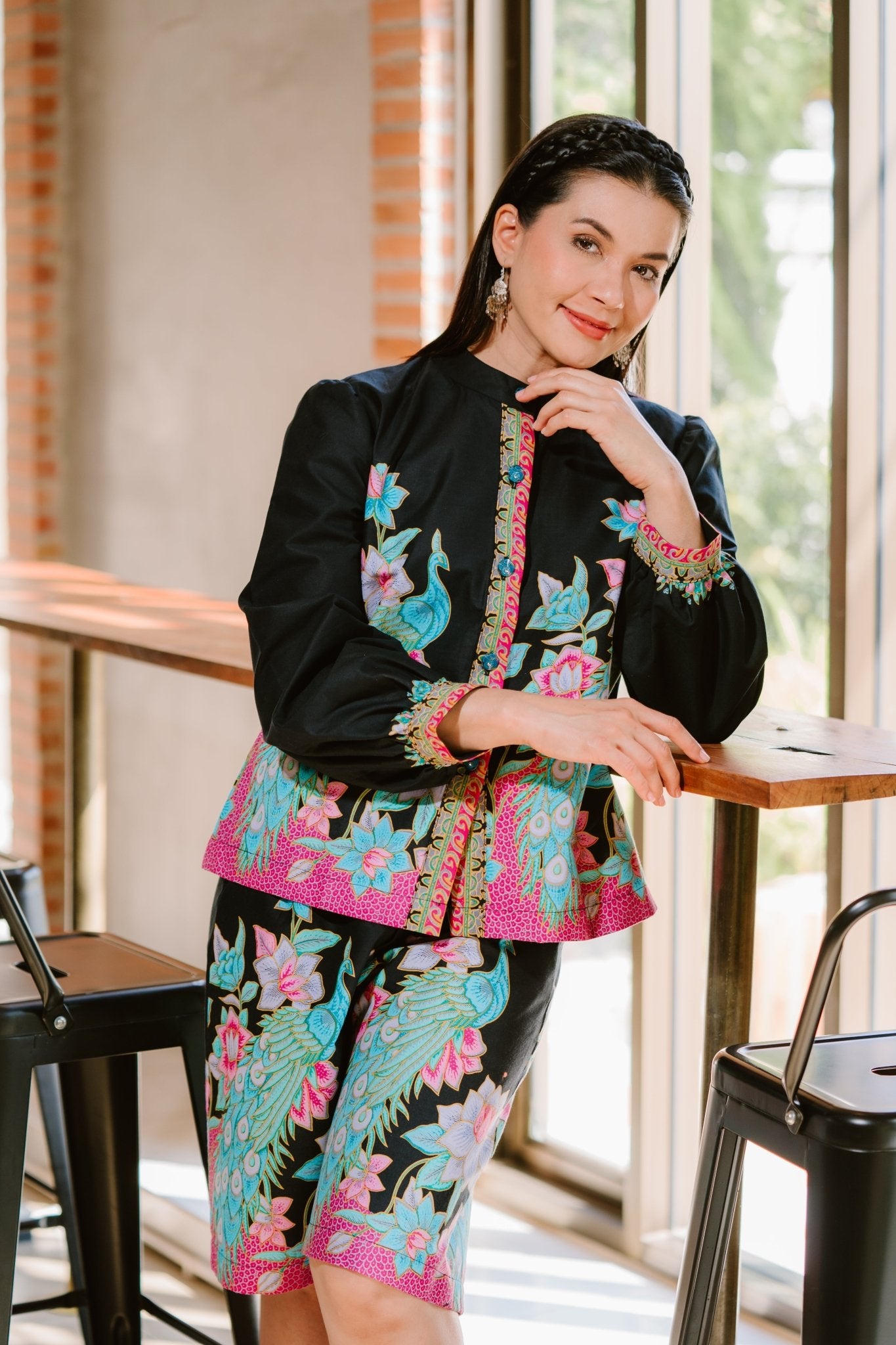 Powerful Peacock Blouse - SOUTH FABRIC