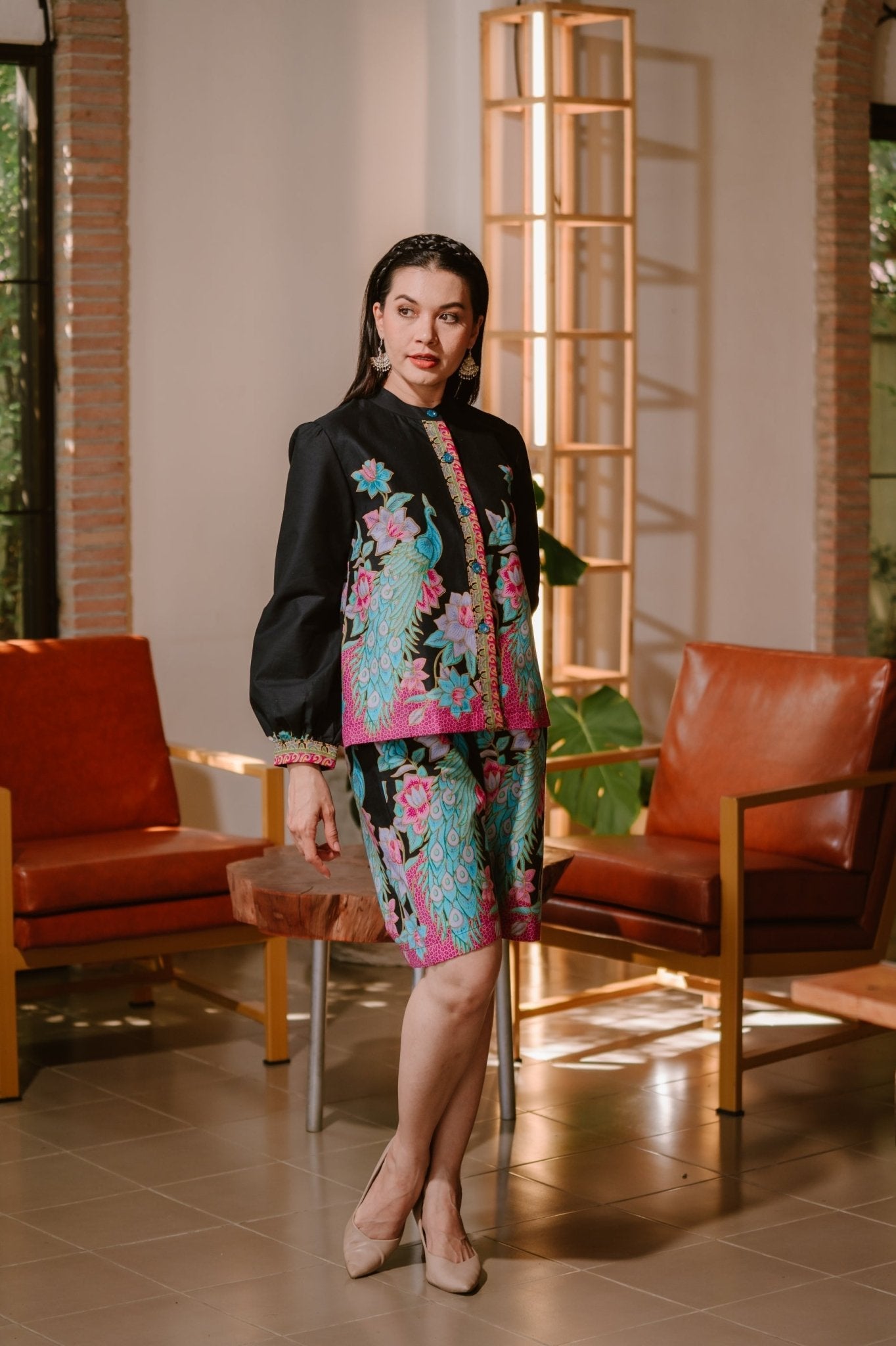 Powerful Peacock Blouse - SOUTH FABRIC