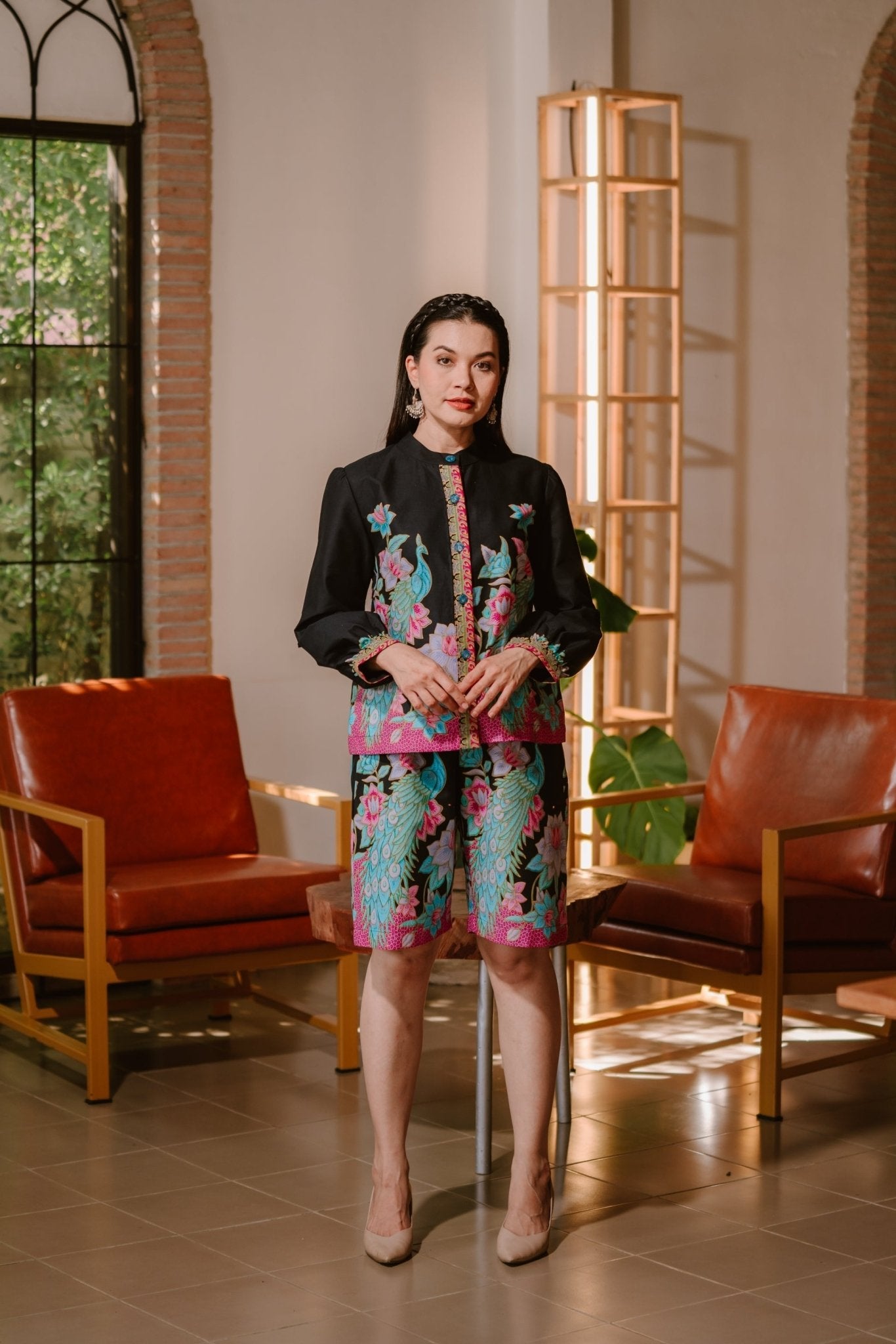 Powerful Peacock Blouse - SOUTH FABRIC