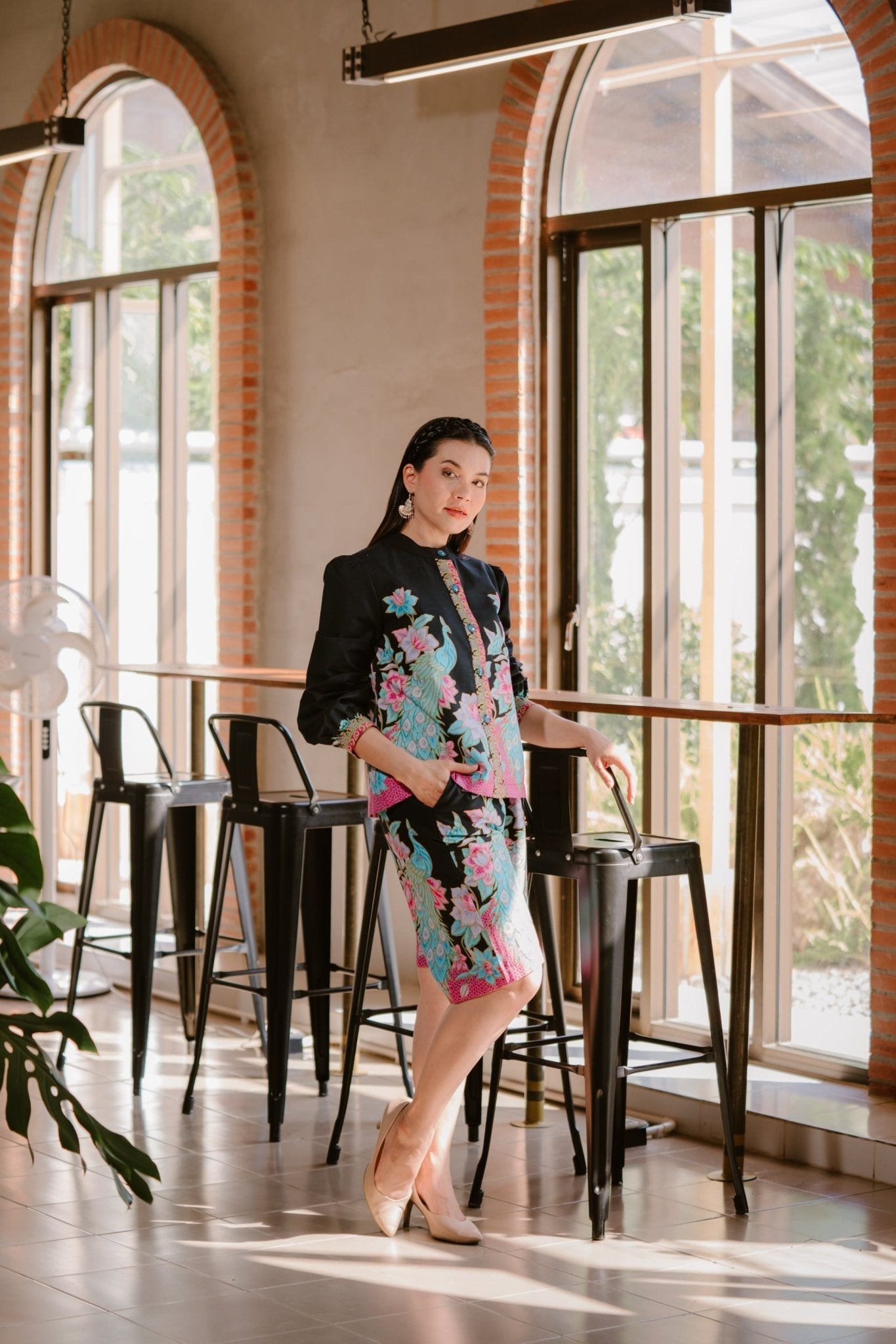 Powerful Peacock Blouse - SOUTH FABRIC