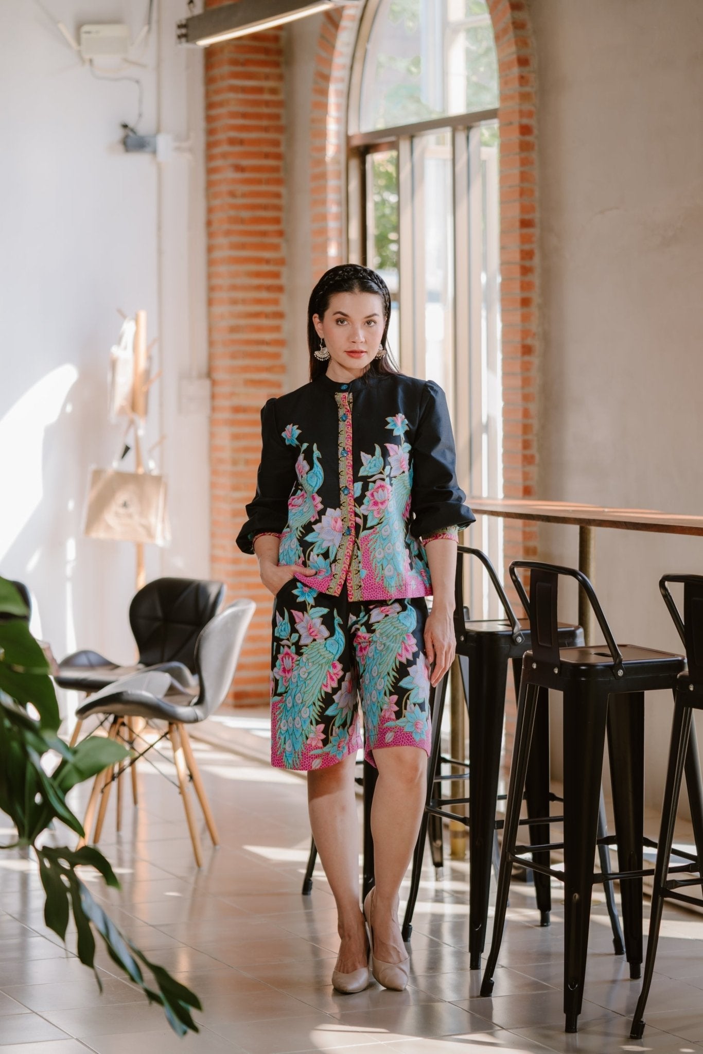 Powerful Peacock Blouse - SOUTH FABRIC