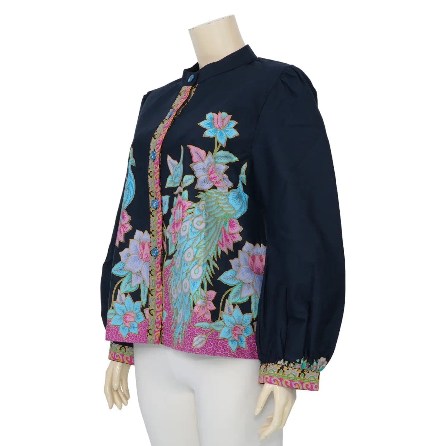 Powerful Peacock Blouse - SOUTH FABRIC