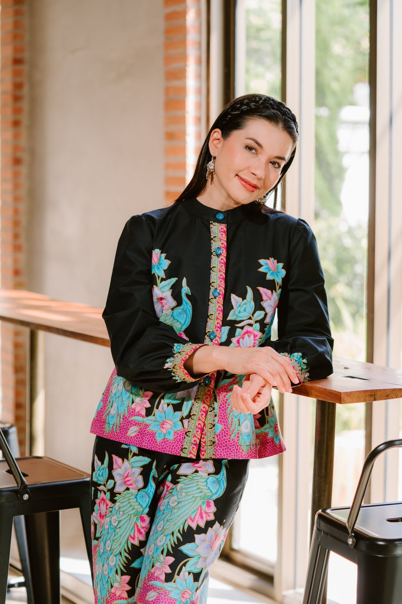 Powerful Peacock Blouse - SOUTH FABRIC