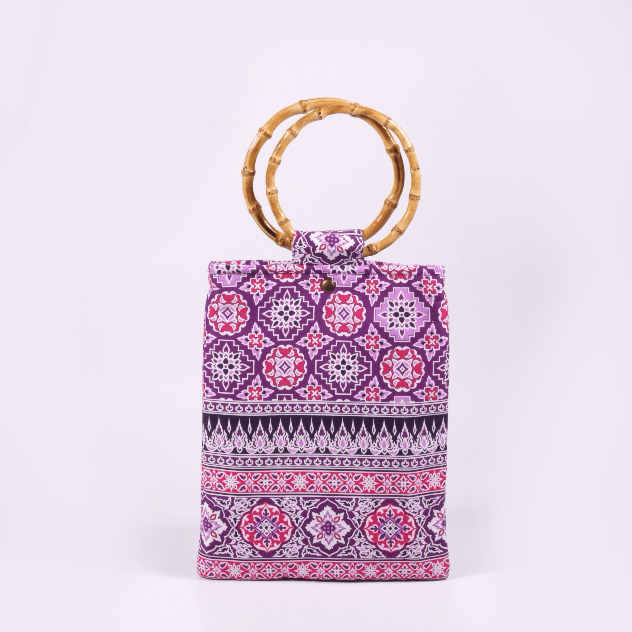 Prajamyam Bamboo Handle Handbag - KAMONMANEE