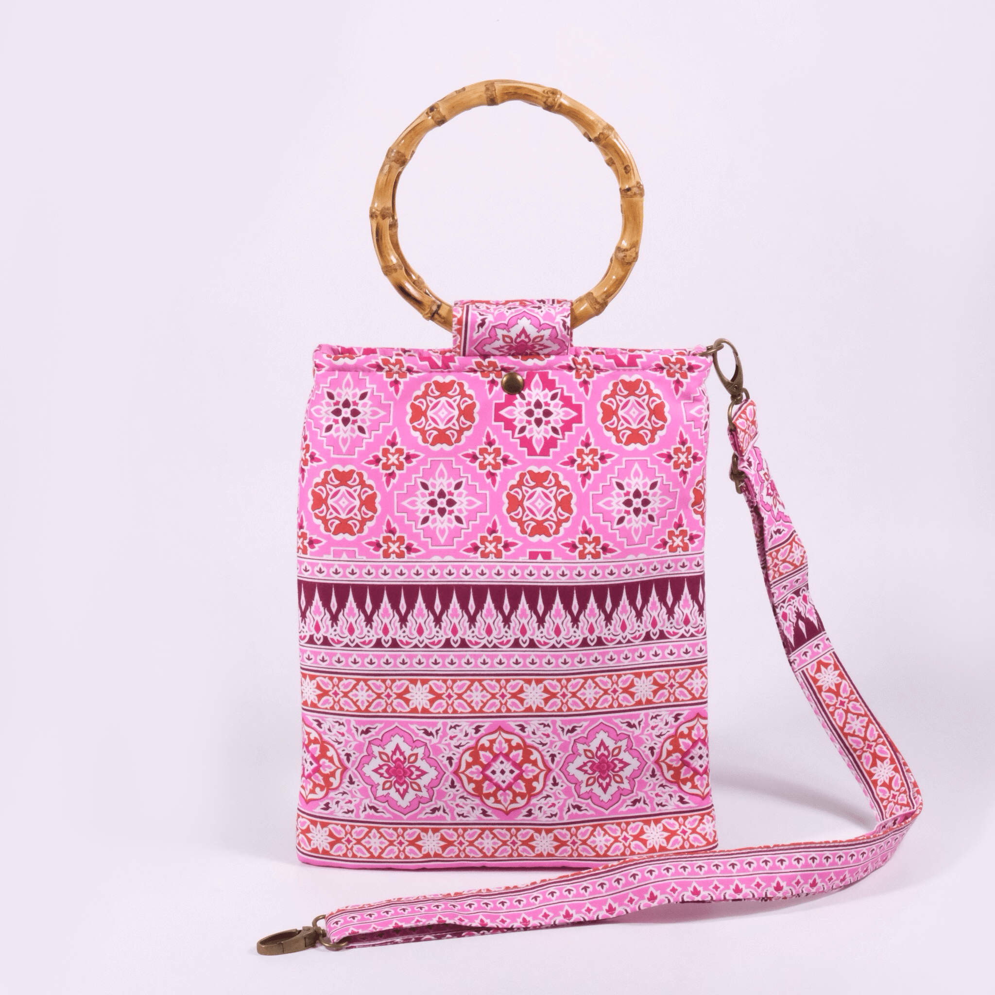 Prajamyam Bamboo Handle Handbag - KAMONMANEE