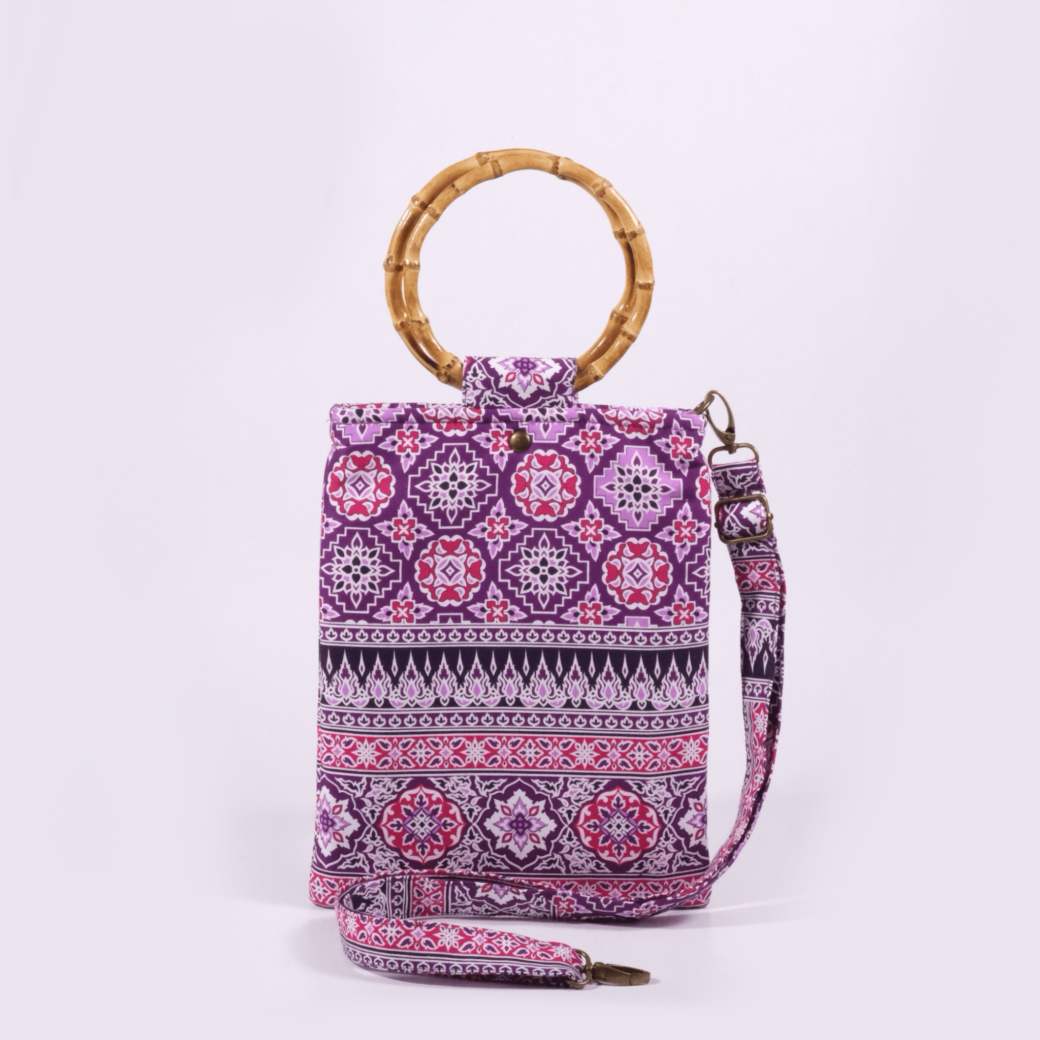 Prajamyam Bamboo Handle Handbag - KAMONMANEE