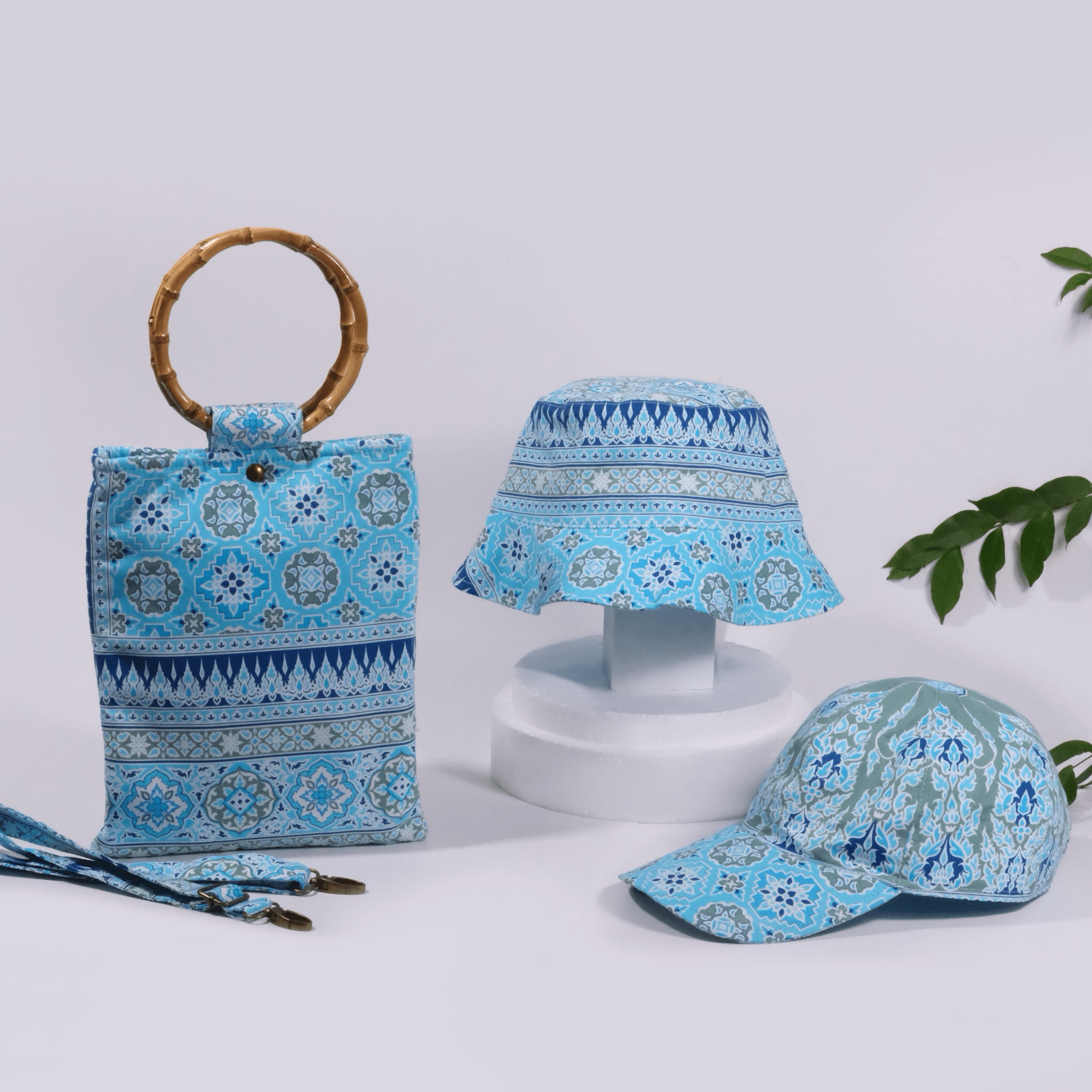 Prajamyam Bamboo Handle Handbag - KAMONMANEE