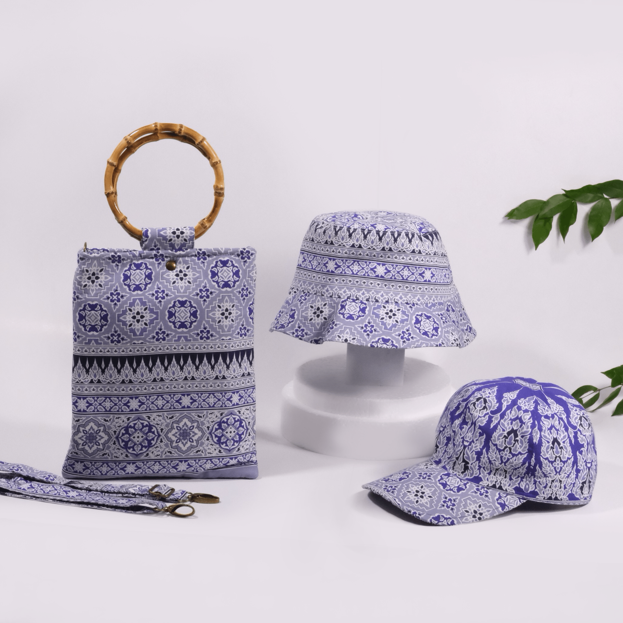 Prajamyam Bamboo Handle Handbag - KAMONMANEE