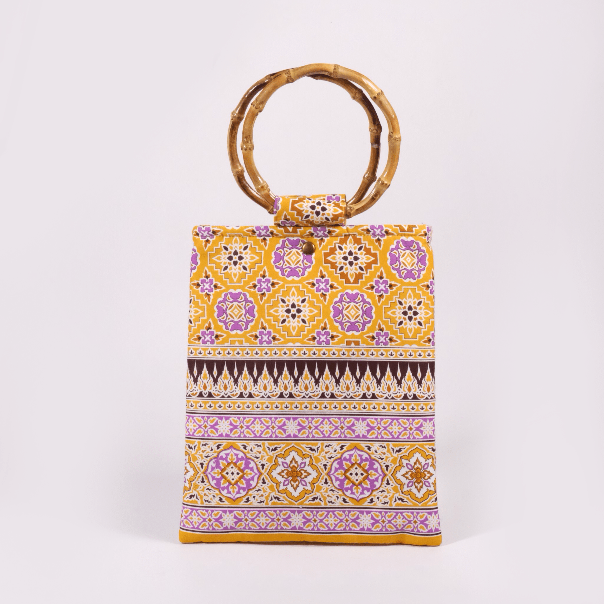 Prajamyam Bamboo Handle Handbag - KAMONMANEE