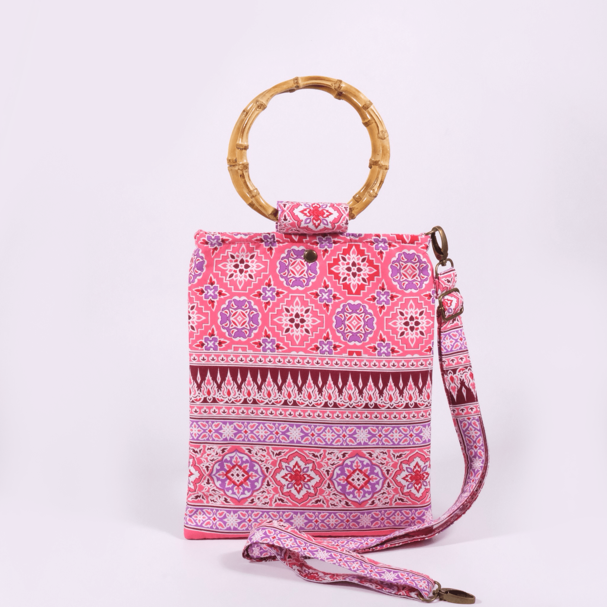 Prajamyam Bamboo Handle Handbag - KAMONMANEE