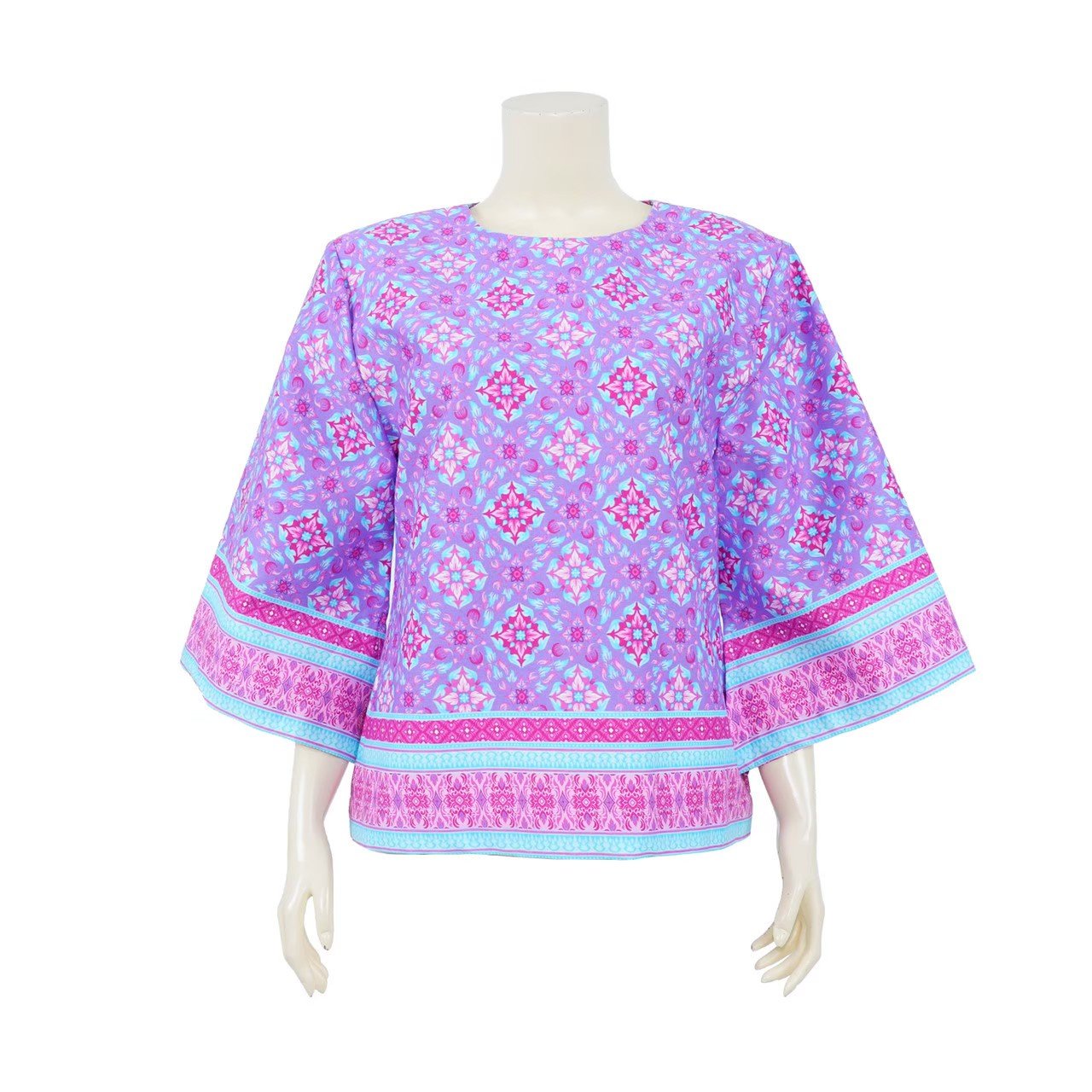Purple Pikul Royal Batik Blouse - SOUTH FABRIC