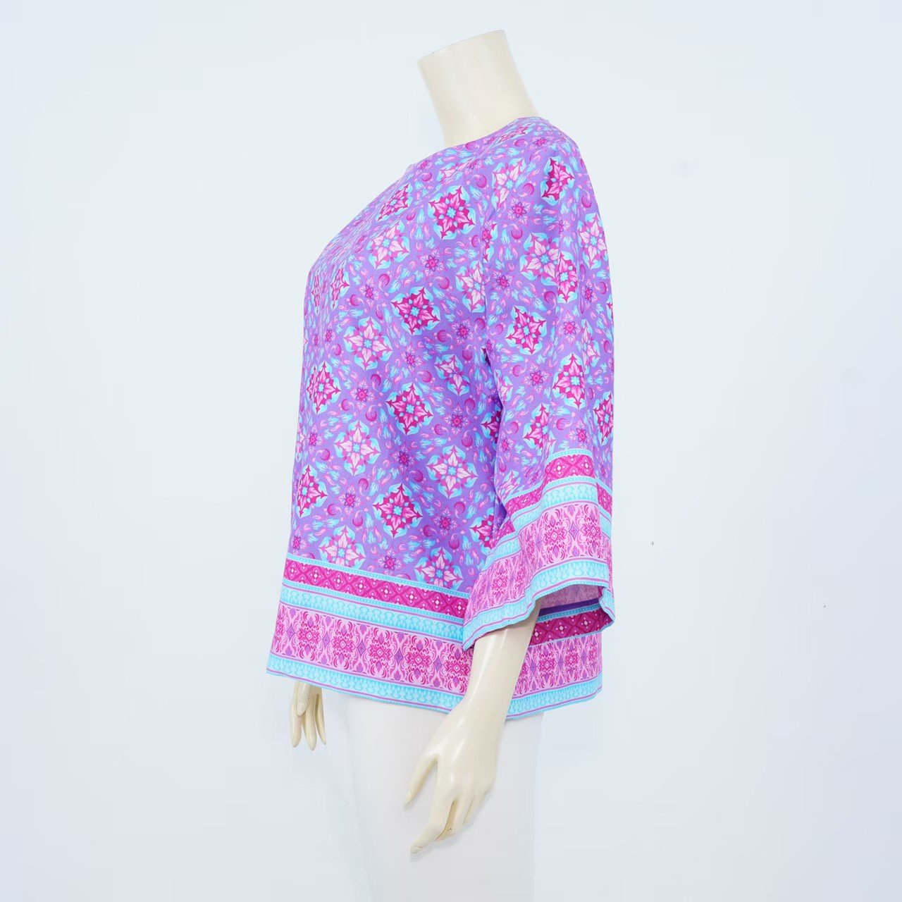 Purple Pikul Royal Batik Blouse - SOUTH FABRIC